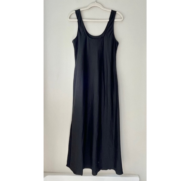 Rails | Black Kailani Linen Scoop Sleeveless Midi Maxi Dress - Picture 3 of 6